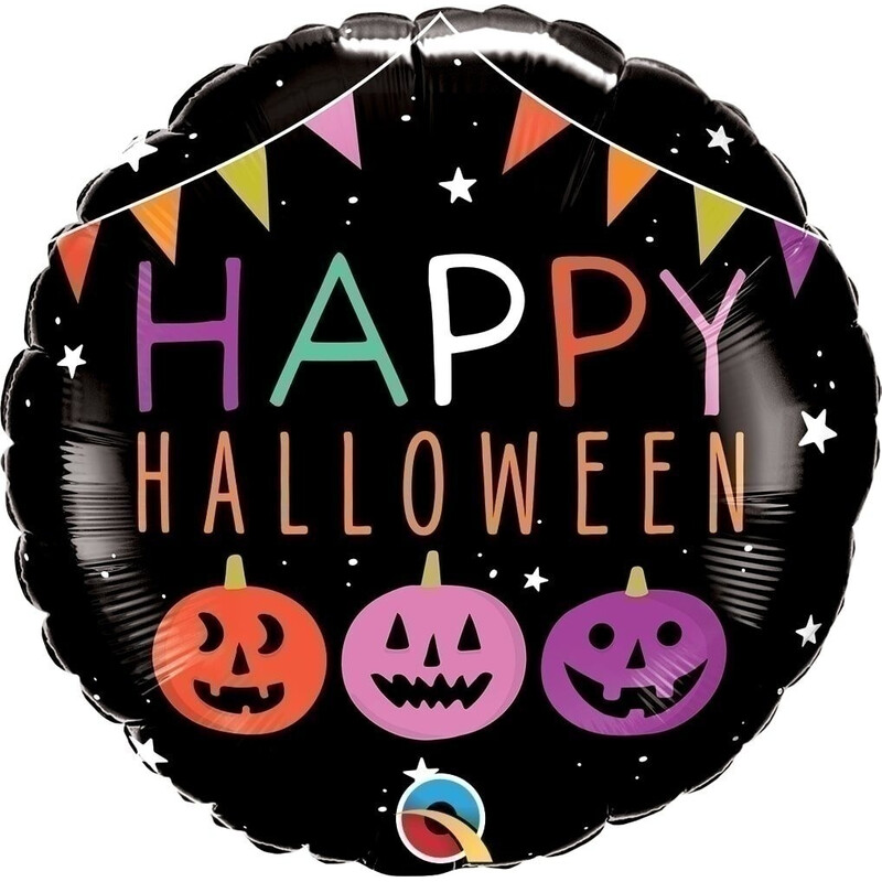 Μπαλόνι Φοιλ 18 Halloween Pumpkins & Banners / 46 εκ - Κολοκύθα