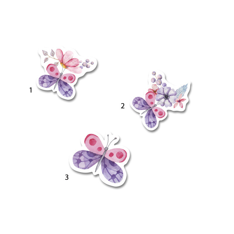 Διακοσμητική φιγούρα Butterfly 5cm Ξύλινη/1τμχ