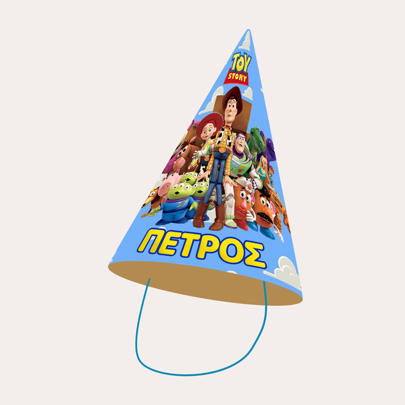 Καπελάκια πάρτυ με όνομα Toy Story / 8τμχ