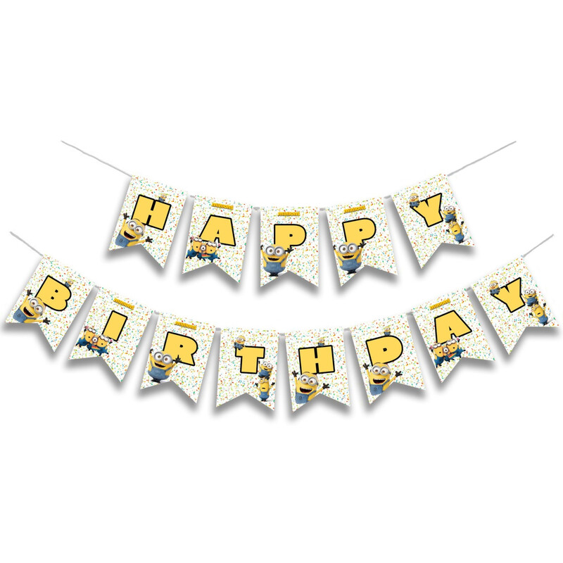 Γιρλάντα Γράμματα Minions Happy Birthday