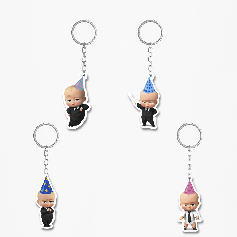 Ξύλινα Μπρελόκ Baby Boss 5cm/ 4τμχ