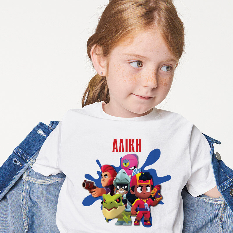 Παιδικό T-shirt Brawl Stars για κορίτσι με όνομα