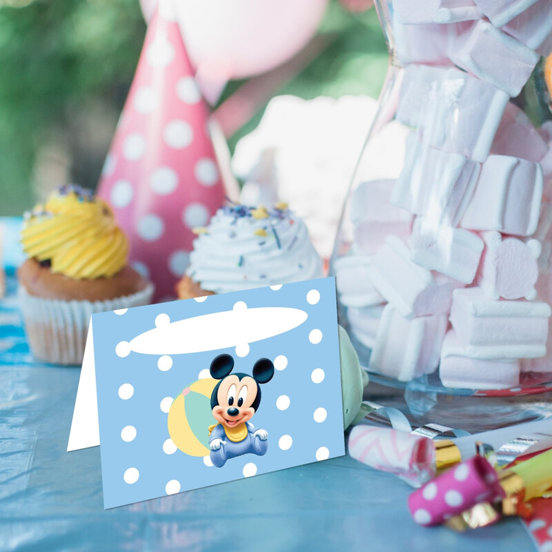 Καρτελάκι Μπουφέ Baby Mickey/ 6τμχ