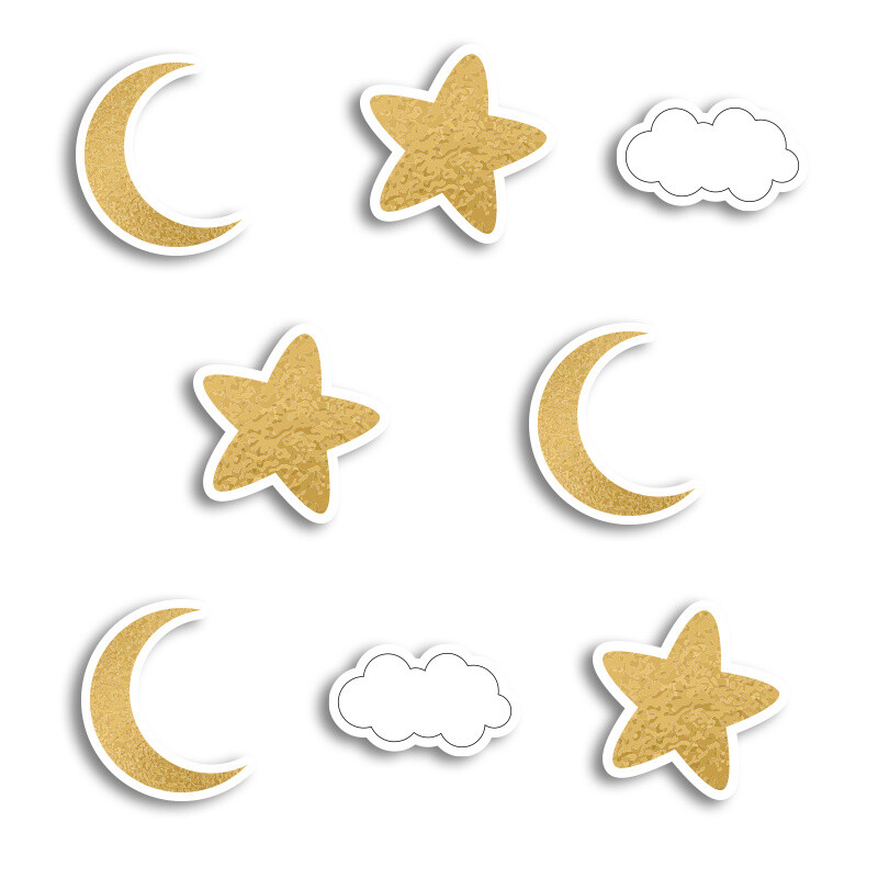 Αυτοκόλλητα Little Star 5cm / 8τμχ