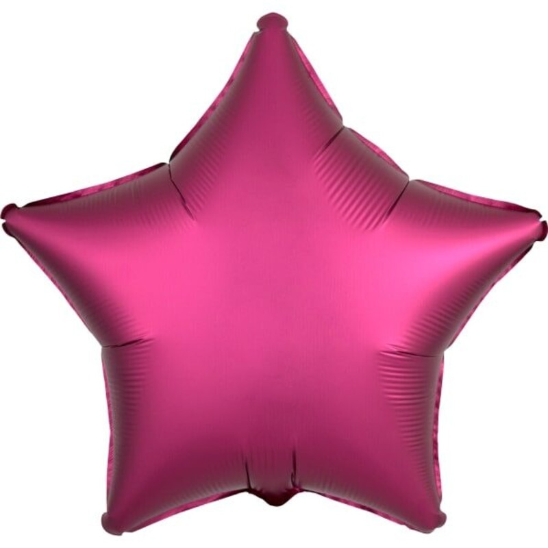 Μπαλόνι Φοιλ  Αστέρι/star Silk Lustre  Pomegranate / 48 εκ