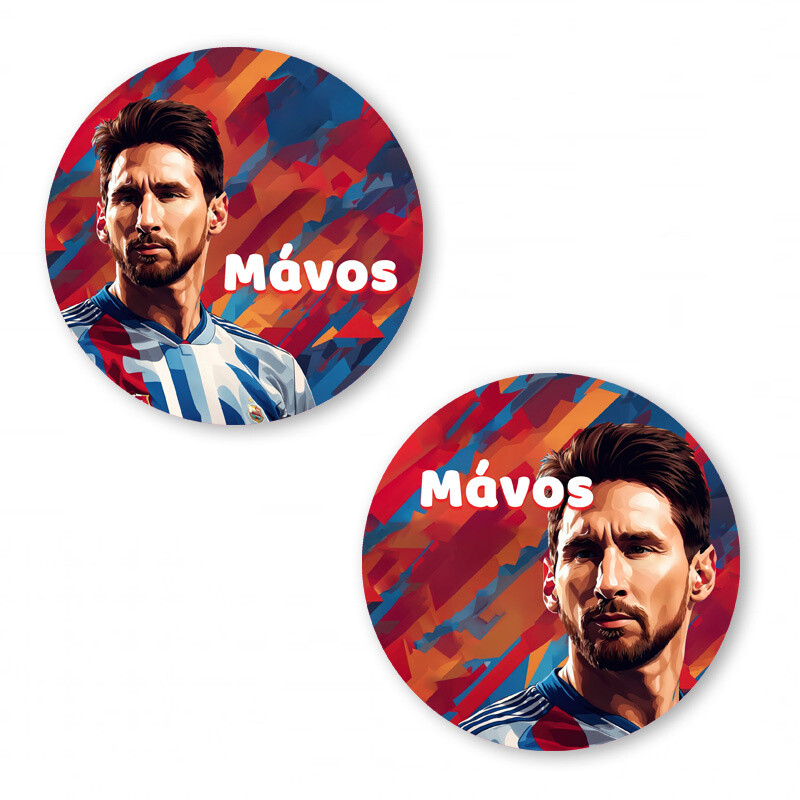 Αυτοκόλλητα με όνομα Messi / 2τμχ