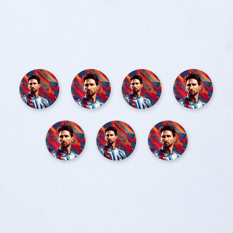 Ξύλινες Κονκάρδες Messi / 8τμχ