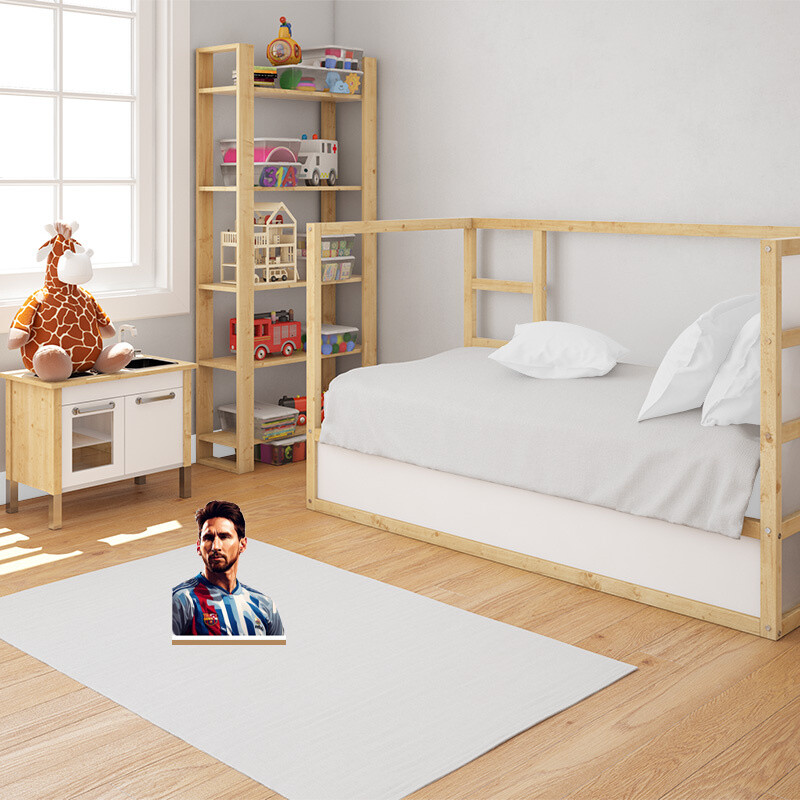 Διακοσμητική φιγούρα Messi 20cm Ξύλινη με βάση/1 τμχ
