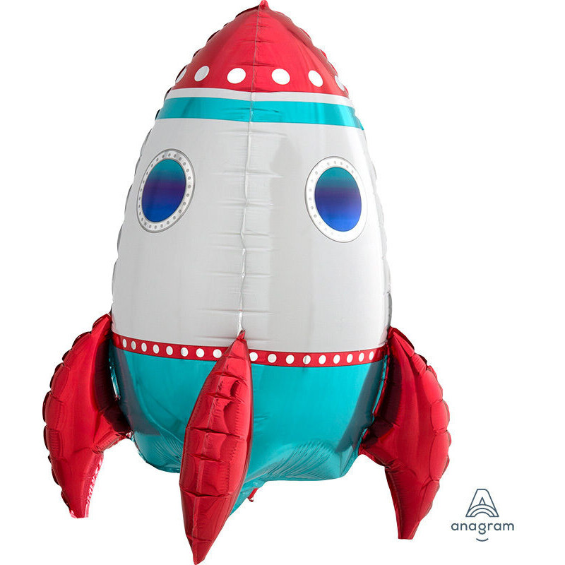 Μπαλόνι φοιλ Sitting Ultra Shape Rocket Ship / 40 x 53 cm - Διάστημα