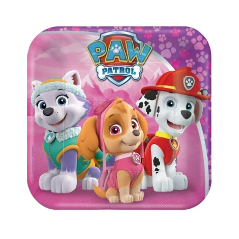 Πιάτα χαρτ. γλυκού 18εκ Skye Paw Patrol /8 τεμ