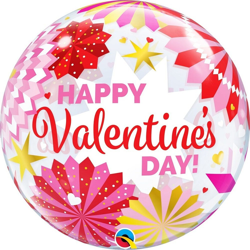 Bubble μονό 22 Valentine's Day Paper Fans