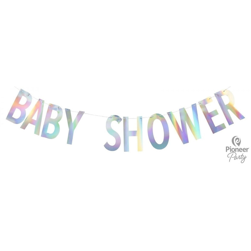 Γιρλάντα Γράμματα Baby Shower Iridescent / 200 εκ