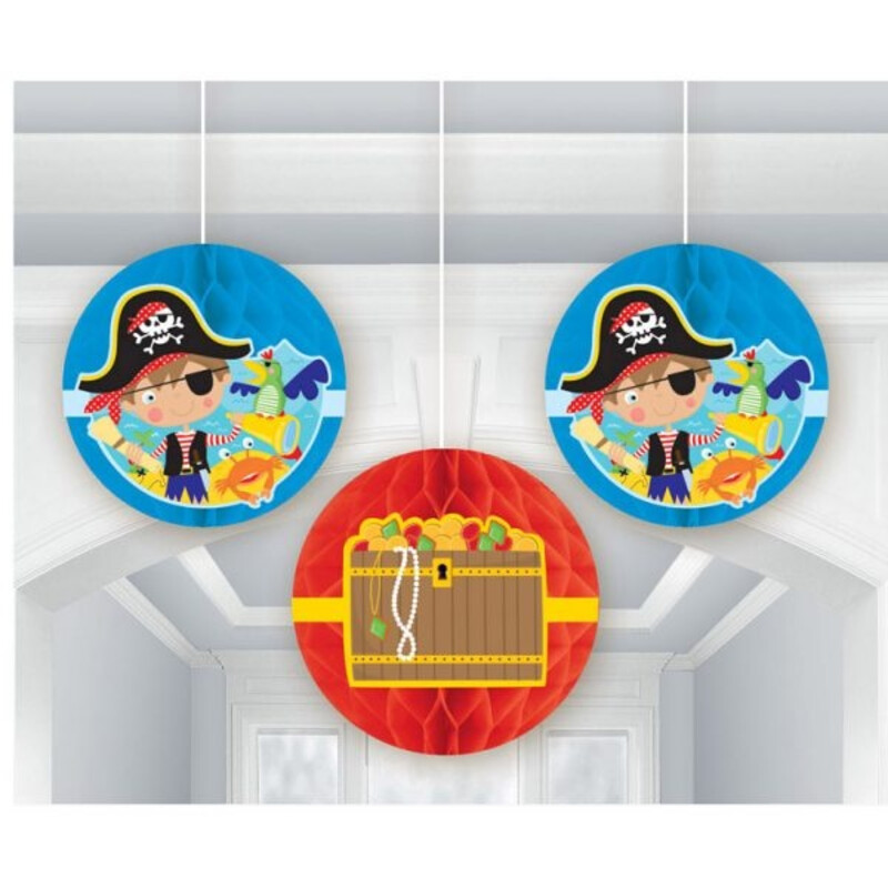 Κρεμαστά Διακοσμητικά Χάρτινα Little Pirate / 3 τεμ