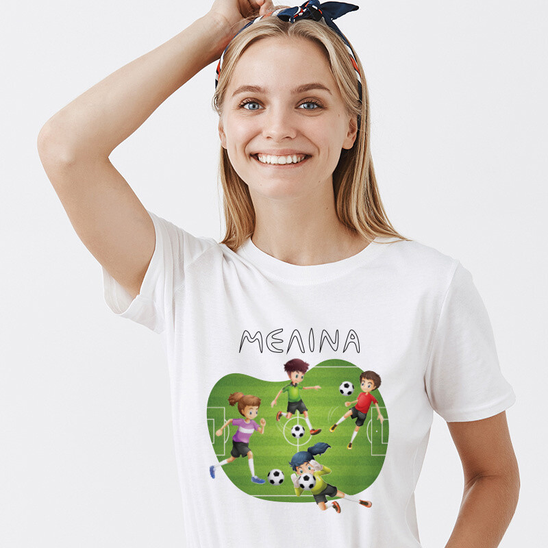 Γυναικείο T-shirt Ποδόσφαιρο για την Μαμά με όνομα