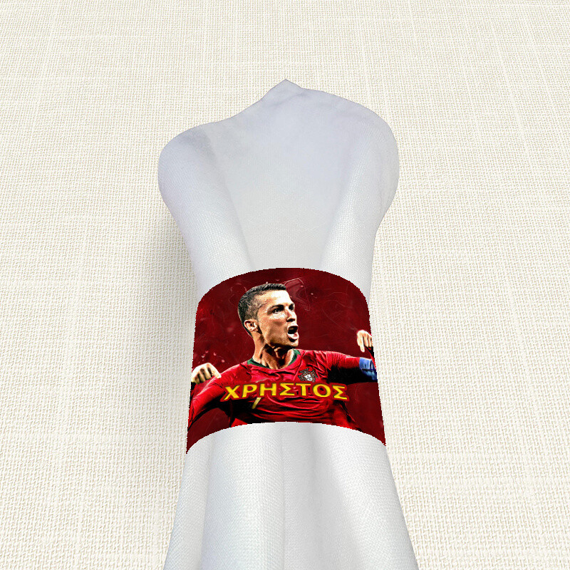 Δαχτυλίδι πετσέτας χάρτινο με όνομα Ronaldo