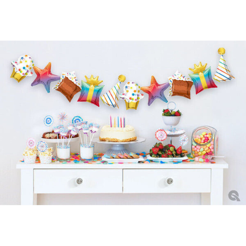 Γιρλάντα Φοιλ Birthday 104 εκ / 2 τεμ