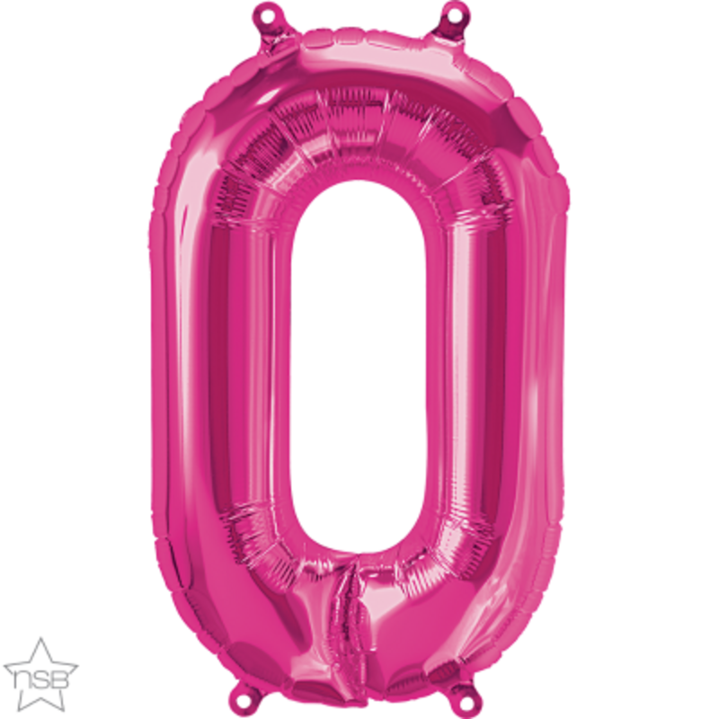 Μπαλόνι Φοιλ Μινι Νούμερο 0 Magenta 16/ 41εκ.