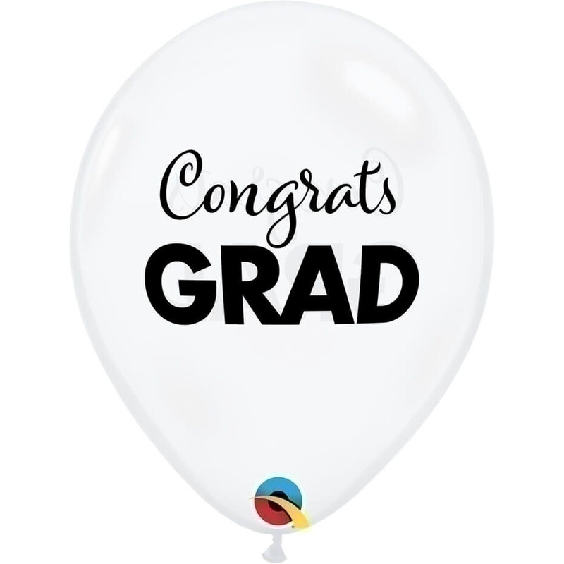 Μπαλόνια Λάτεξ 11 Simply Congrats Grad Διαφάνο/25 τεμ