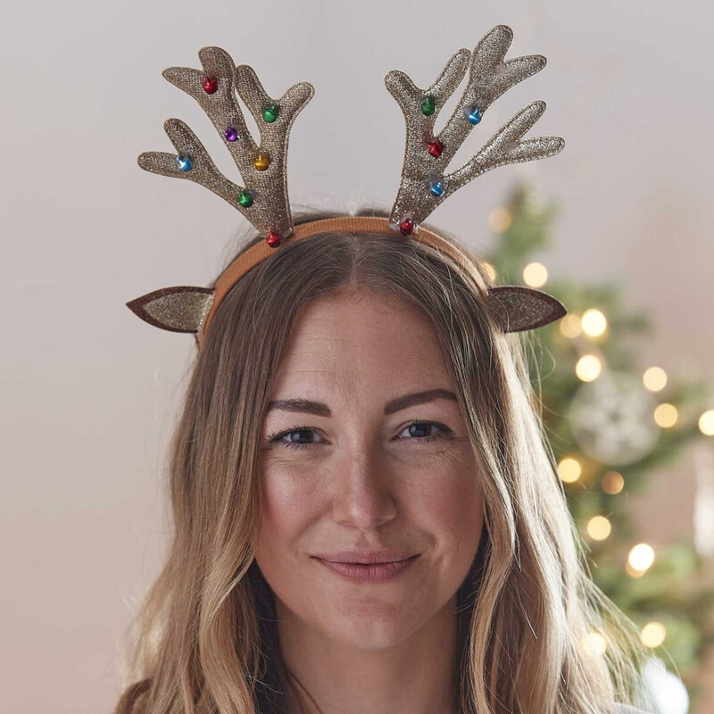 Στέκα Χριστουγεννιάτικη Τάρανδος/reindeer με κουδουνάκια