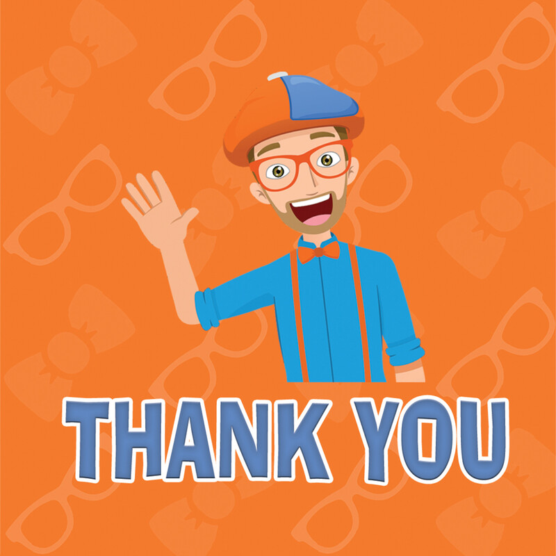 Σουβέρ χάρτινο Blippi / 8τμχ