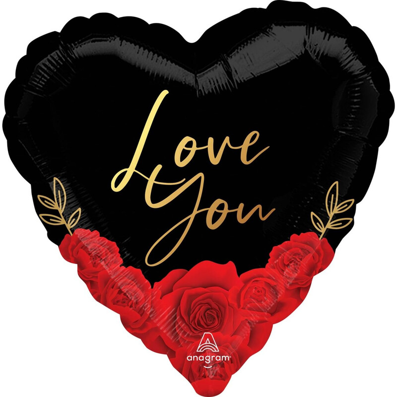 Μπαλόνι Φοιλ 18 Καρδια Love You Romantic Roses / 46 εκ