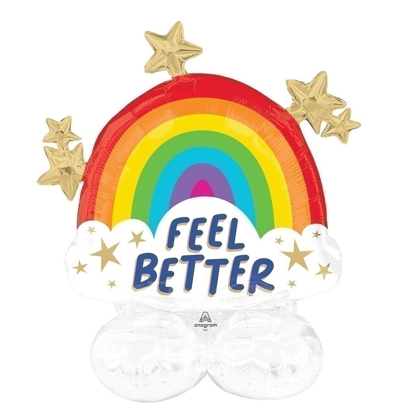 Μπαλόνι Φοιλ AirLoonz Rainbow/Ουράνιο τόξο Feel Better / 76 x 76 εκ