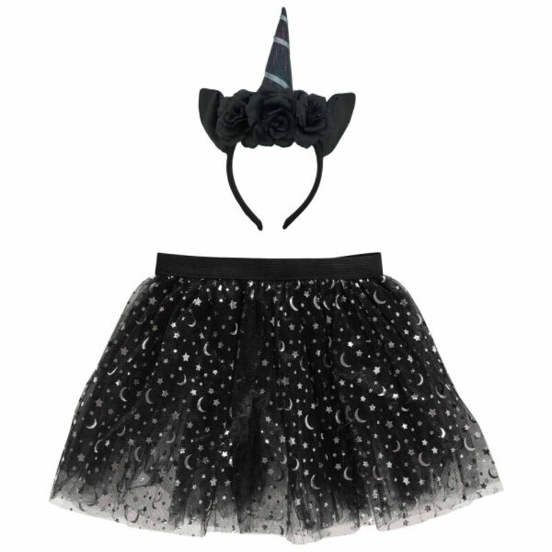 Σετ Αξεσουάρ Μαύρος Μονόκερος/Dark Unicorn Set / 3-8 ετών
