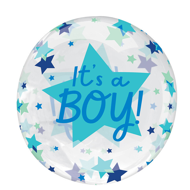 Μπαλόνι Clearz 18-22 It's a Boy με Αστέρια