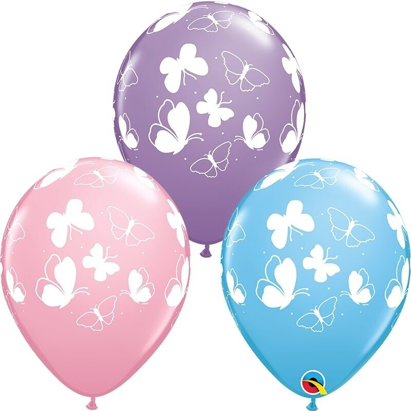 Μπαλόνια Λατέξ με Πεταλούδες  /Butterflies 25 τεμ.