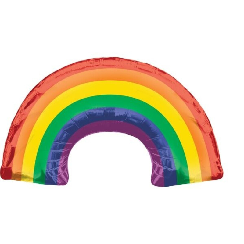 Μπαλόνι Φοιλ Σχήμα  Rainbow - Ουράνιο Τόξο 86 x 48 εκ
