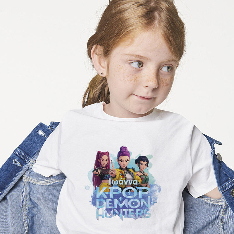 Παιδικό T-shirt K-Pop Demon Hunters για κορίτσι με όνομα