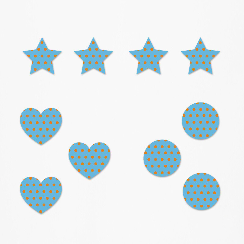Ξύλινα διακοσμητικά Φορτηγά Pattern mix/ 10τμχ(2cm)