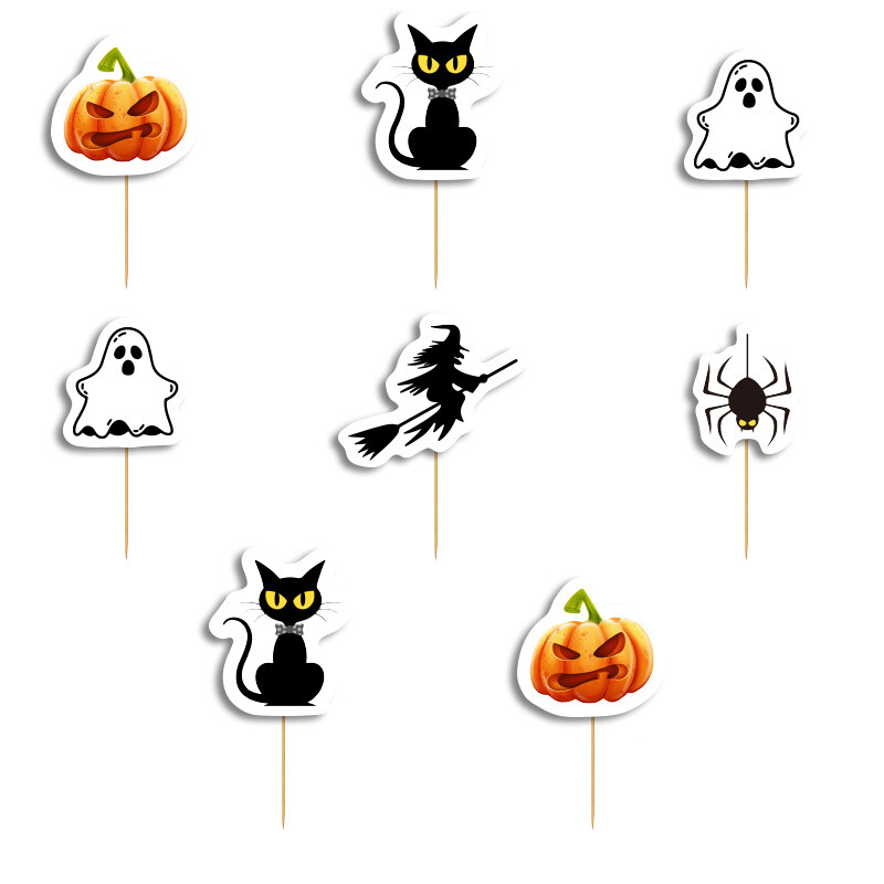 Οδοντογλυφίδες Halloween Κολοκύθες 5cm / 12τμχ