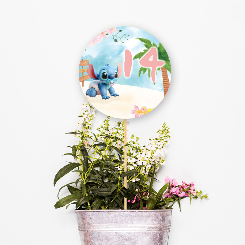 Αρίθμηση τραπεζιού Baby Stitch κύκλος 13cm