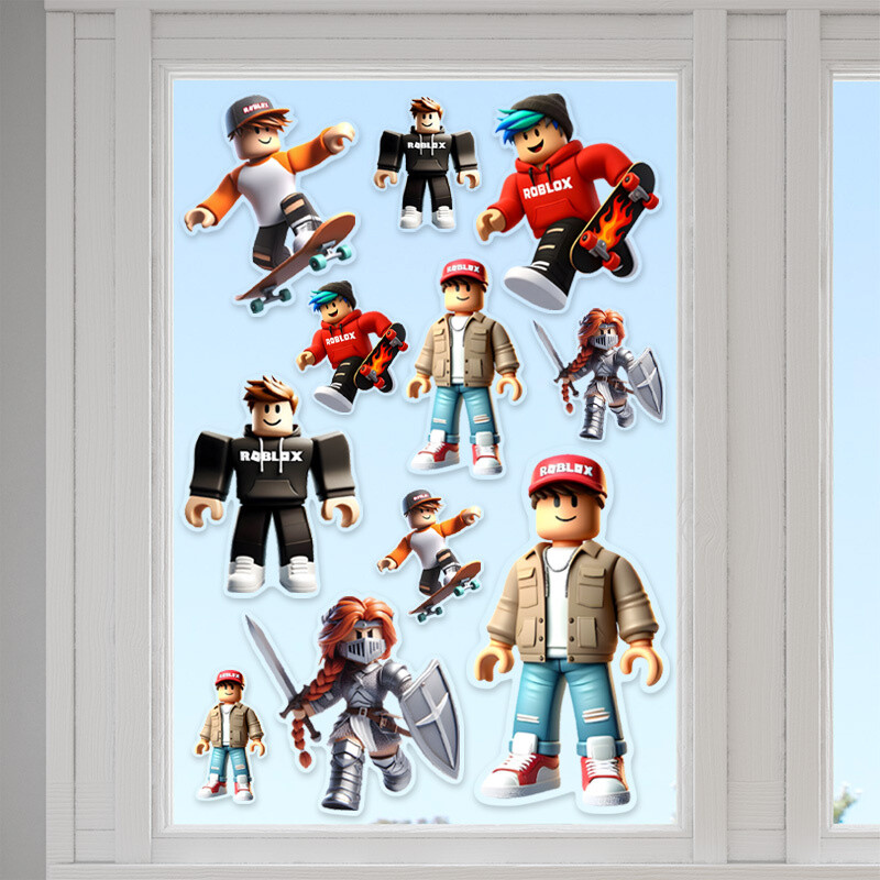 Αυτοκόλλητα τζαμιού Roblox /10 τμχ