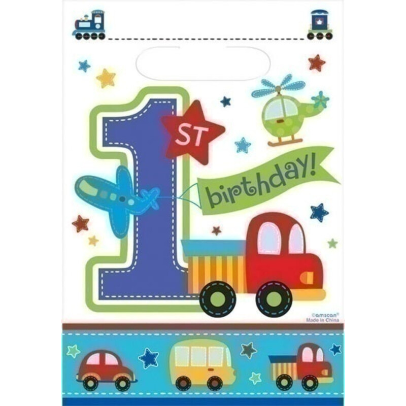 Τσάντες δώρου 1st Birthday για αγόρι/8τμχ