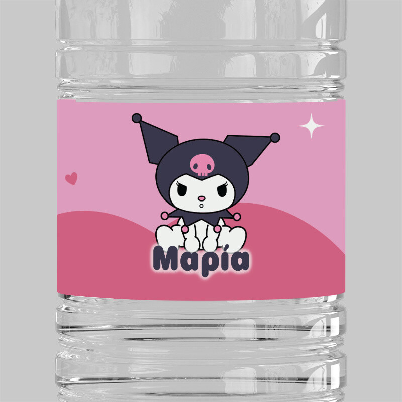 Ετικέτες νερού με όνομα Kuromi / 8 τμχ
