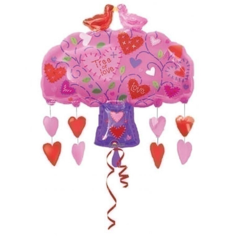 Μπαλόνι Φοιλ Σχήμα Love Birds Tree