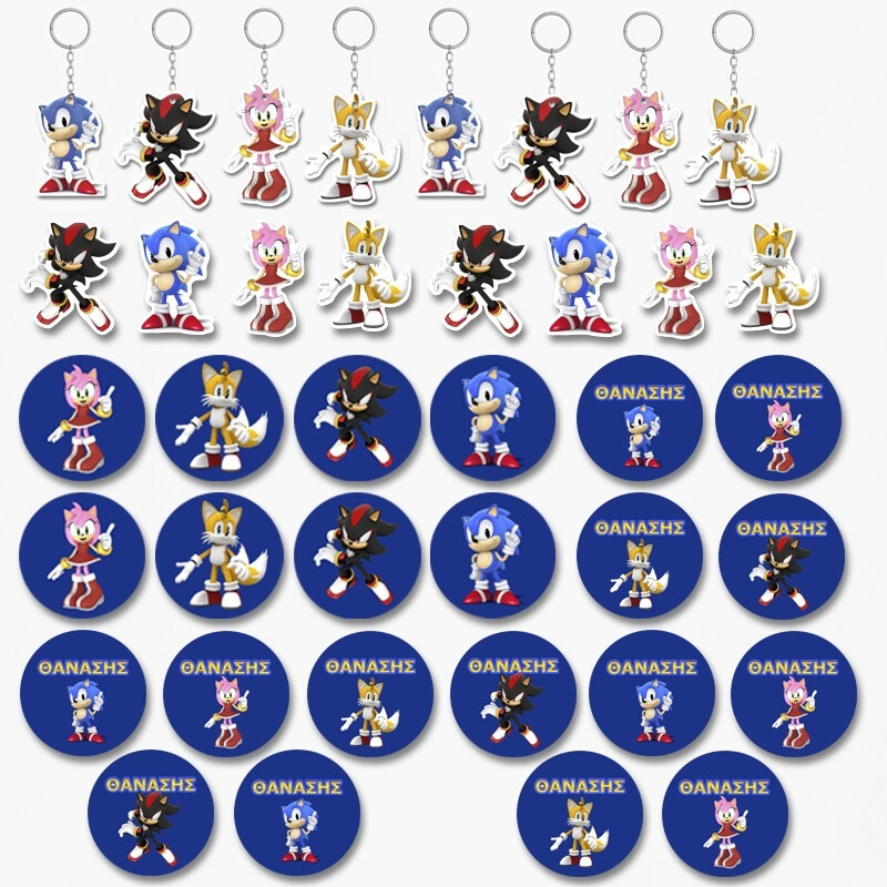 Πακέτο Δωράκια Sonic για πάρτυ 38τμχ