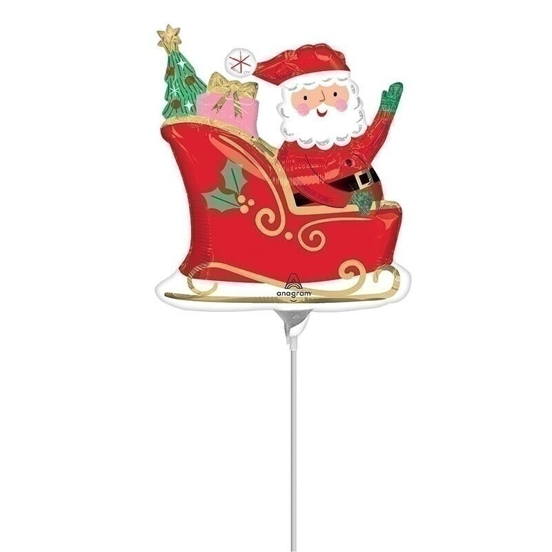 Μπαλόνι Φοιλ Μίνι 14 Smiley Starry Night Santa - Άγιος Βασίλης