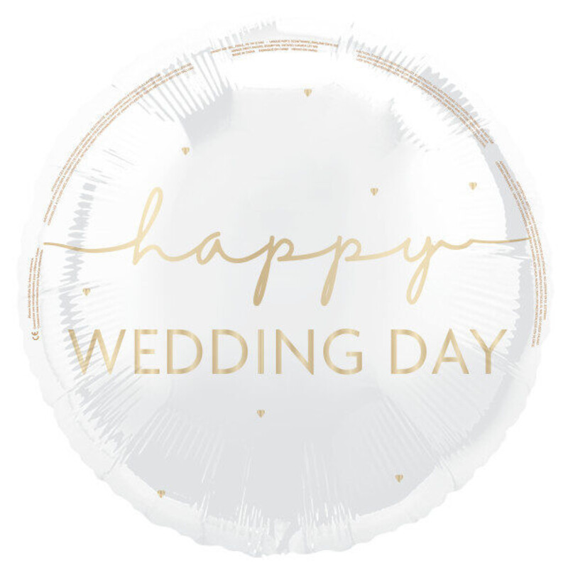 Μπαλόνι Φοιλ 18 Happy Wedding Day / 45 εκ