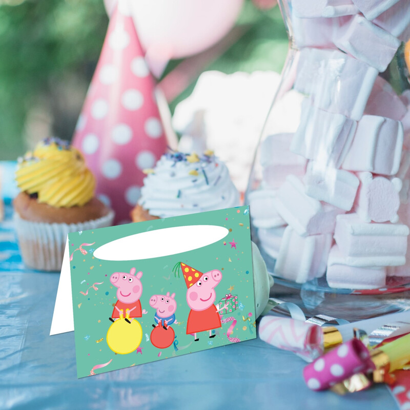 Καρτελάκι Μπουφέ Peppa Pig/ 6τμχ
