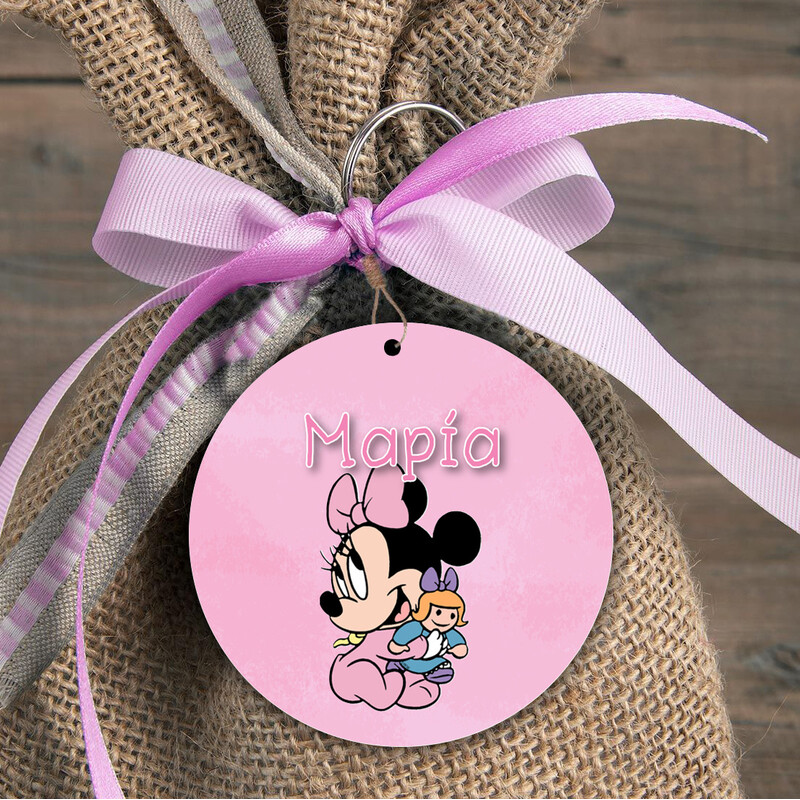 Φιγούρα Ξύλινη Baby Minnie για μπομπονιέρα