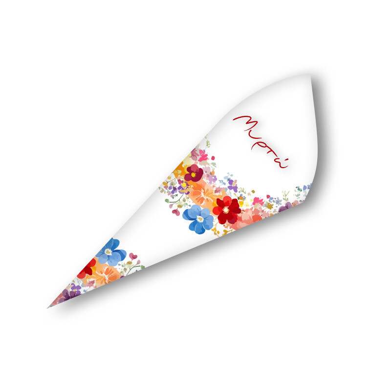 Χωνάκια για ζαχαρωτά με όνομα Floral