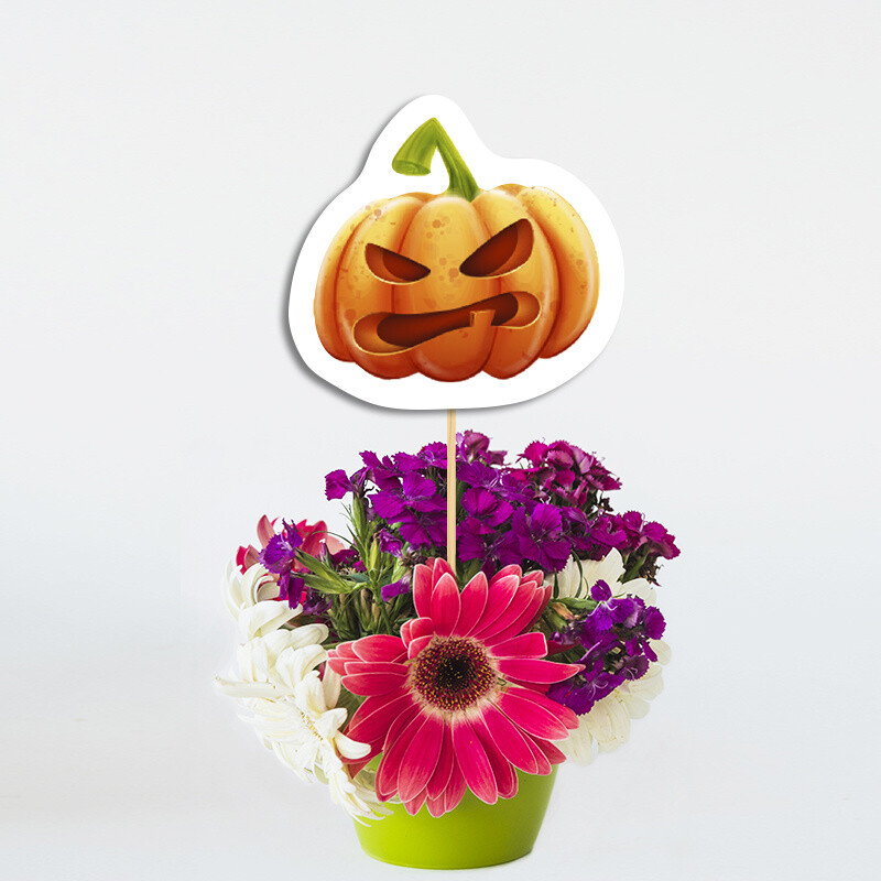 Χάρτινο διακοσμητικό Τοππερ Halloween Κολοκύθα/ 20cm