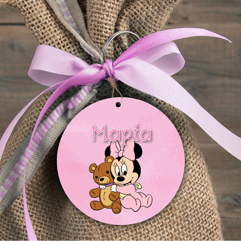 Ξύλινη φιγούρα Baby Minnie για μπομπονιέρα
