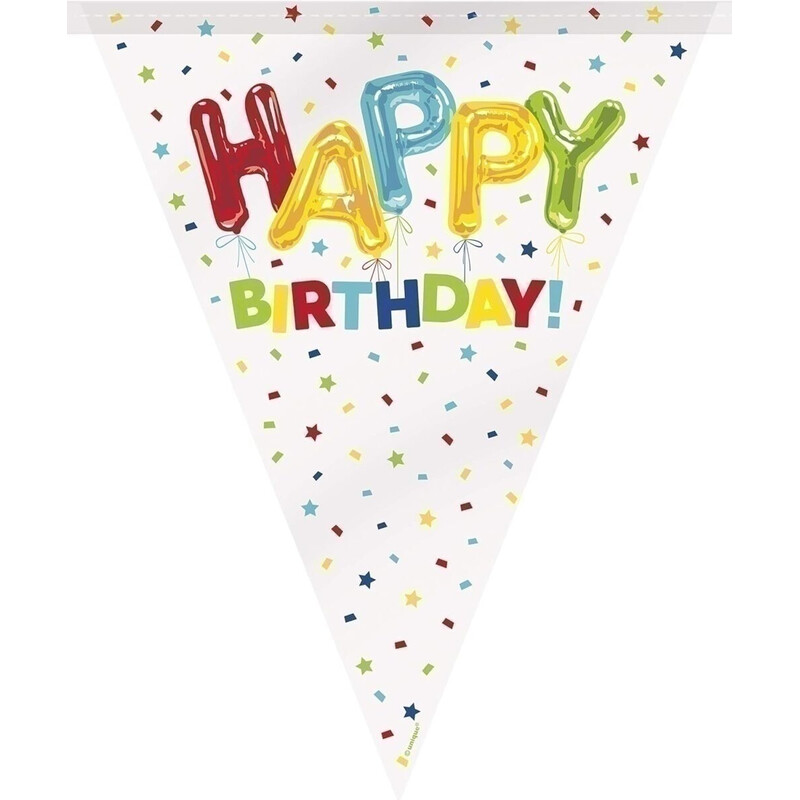 Γιρλάντα Σημαιάκια Happy Balloon Birthday / 365 εκ