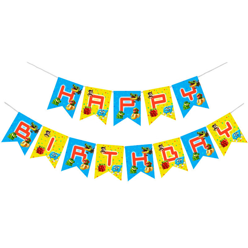 Γιρλάντα Γράμματα 67 & Brainrot Happy Birthday