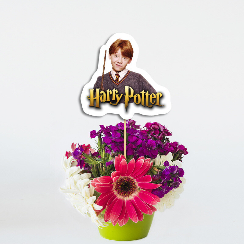 Διακοσμητικό Τοππερ Harry Potter χάρτινο για τον Μπουφέ/ 20cm