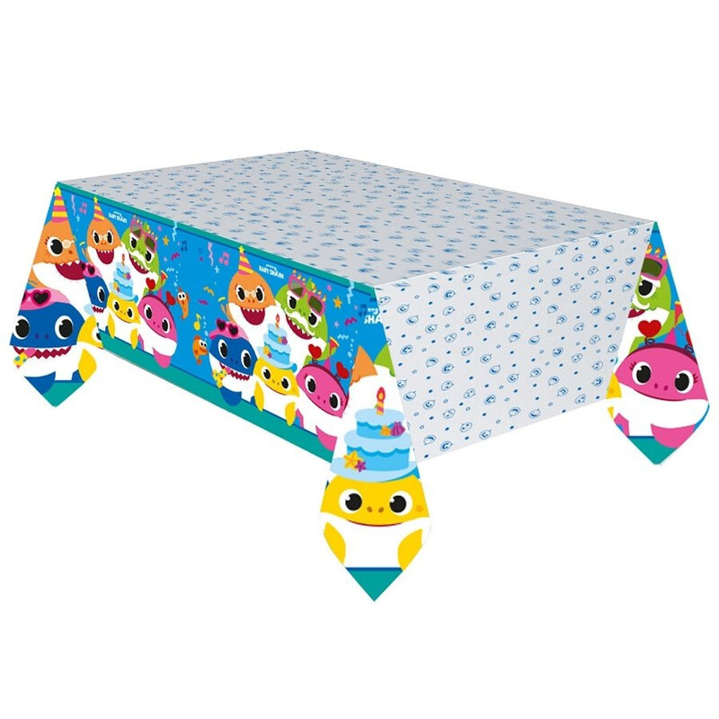 Τραπεζομάντηλο Χάρτινο Baby Shark / 120 x 180 εκ